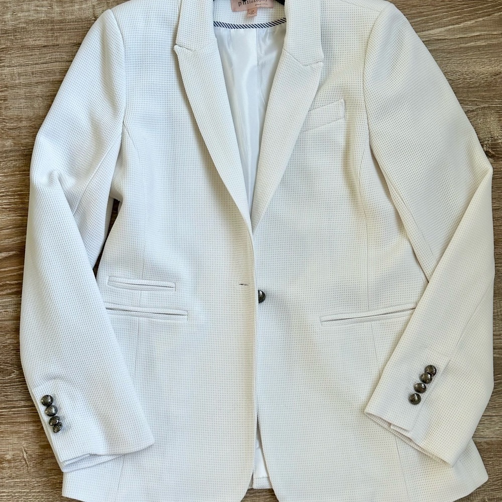 Philosophy Republic White Blazer